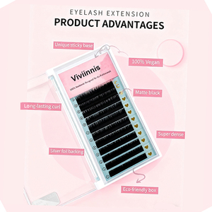 Label privé coréen PBT Crisscross Volume Extensions <span class=keywords><strong>de</strong></span> <span class=keywords><strong>cils</strong></span> 0.07 Trèfle à trois feuilles Design Soft Light 3D 4D 5D Lashes - Product Image 4