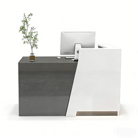 Comptoir de réception de luxe polyvalent pour bureau, hôpital, bar, hôtel, salon, atelier, petit comptoir de caisse