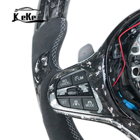 Volant personnalisé en fibre de carbone forgée argentée avec écran LED pour BMW G30 540 G80 M3 X7 G07 G20 330i 328ix