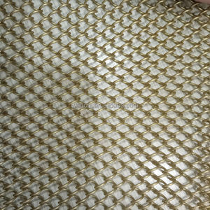 アルミ合金金属コイルドレープチェーンリンクメッシュカーテン無地織り外装装飾スクリーンスペースディバイダーカスタムカット - Product Image 4