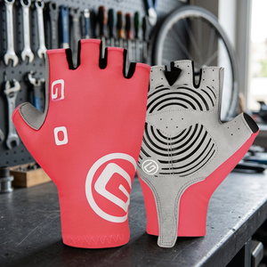 Gants de cyclisme mi-doigts en polyester et coton pour hommes et femmes, protection UV, compatibles écran tactile, pour activités de plein air, course à vélo, sport, gym, pêche estivale - Product Image 2