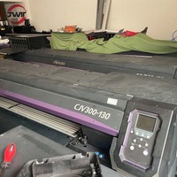 Machine d'impression d'autocollants pour décoration de mariage Mimaki CJV300-130 53 pouces, double tête dx7.