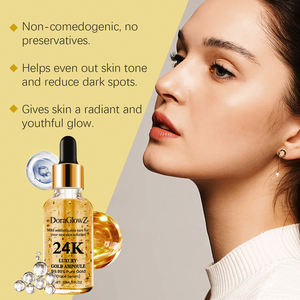 Sérum Facial Anti-Envelhecimento de Alta Qualidade com Ouro 24K, Ácido Hialurônico Hidratante e Concentrado para Cuidados Faciais - Product Image 3