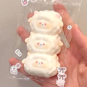 Juguete Antiestrés de Plástico con Forma de Bola de Arroz y Yema de Huevo, Regalo Creativo para Estudiantes, Niños y Adultos - Product Image 5