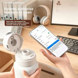 Gourde Intelligente pour Enfants, Idéale pour l'École et le Bureau, avec Verrouillage par Empreinte Digitale, Surveillance du Niveau d'Eau, Rappel d'Hydratation – Sérénité des <span class=keywords><strong>Parents</strong></span> Assurée - Product Image 5