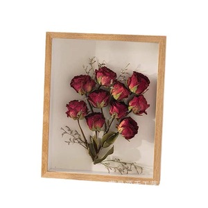 <b>Wooden</b> dried flower <b>picture</b> <b>frame</b>, hollow storage, DIY 3D handmade display stand, clay artwork <b>picture</b> <b>frame</b> manufacturer - Product Image 5