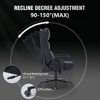 Chaise de bureau ergonomique haut de gamme pour gaming, en similicuir beige, pivotante, accoudoirs réglables 4D, support lombaire, vérin à gaz 4 positions