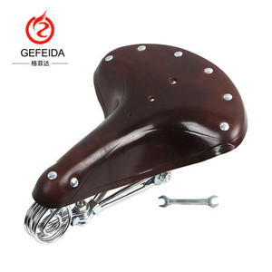 Passion ebike — <span class=keywords><strong>selle</strong></span> <span class=keywords><strong>de</strong></span> vélo <span class=keywords><strong>Vintage</strong></span>, en <span class=keywords><strong>cuir</strong></span>, confortable, <span class=keywords><strong>de</strong></span> haute qualité, Suspension <span class=keywords><strong>de</strong></span> printemps, fabricant, marron, 2020 - Product Image 3