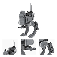 MOOXI Bricks MOC2382 103 pièces AT-RT Star DIY Cadeau à assembler Construction Anime Ensembles de blocs de construction éducatifs Jouets pour enfants