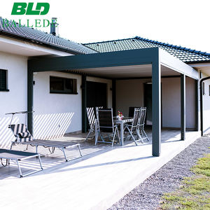 80x40 ft buiten grote villa pergola ontwerp gemotoriseerd lamellen dak aluminium bioklimatisch tuinhuisje voor badplaats - Product Image 5