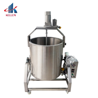 Marmite de cuisson électrique automatique en acier inoxydable 304, mélangeur de sauces chili et tomate, moteur 220V, capacité 15kg