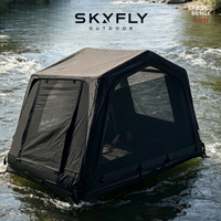 Tente de toit gonflable pour voiture, camping en plein air, installation rapide, SUV, imperméable, pliable, portable, vente en gros personnalisée