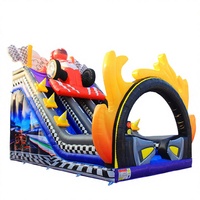 Château gonflable toboggan extérieur commercial Winsun, installation facile, en PVC ignifuge et imperméable, idéal pour les fêtes et les jeux.