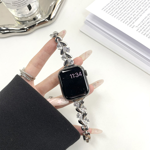 Pulsera de mujer para IWatch 9 8 7 6 5 4 <span class=keywords><strong>Se</strong></span> 40 44mm <span class=keywords><strong>Correa</strong></span> para <span class=keywords><strong>Apple</strong></span> <span class=keywords><strong>Watch</strong></span> Band 38 42mm 41 45mm Ultra 2 49mm joyería <span class=keywords><strong>correa</strong></span> de diamante - Product Image 1