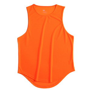 MAYYOUNG OEM Vente en gros 90% Polyester 10% Spandex Tissu rayé Débardeur de course pour hommes Débardeur de course pour hommes - Product Image 3