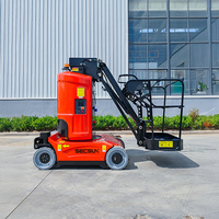 Cherry Picker Boom Lift Grue Camion Plate-forme de travail surélevée électrique Mini Cherry Picker avec bras télescopique de 11 mètres