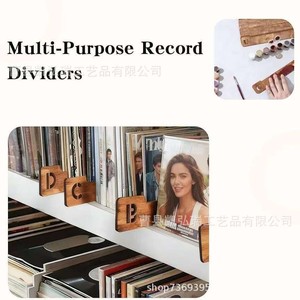 Marcadores de Libros de Madera Creativos con las 26 Letras del Alfabeto para Libros Infantiles, Cuadernos y Separadores de Discos de Vinilo - Product Image 4