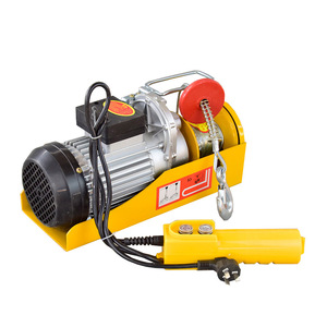 מנוף הרמה חשמלי קטן מיני הידרוקליק 1000 ק\"ג 220 וולט עם כבל פלדה באורך 100 מטר - Product Image 3