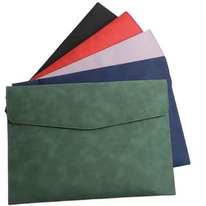 Sac de documents en cuir PU en promotion, porte-documents A4, pochette professionnelle, sac de réunion personnalisé avec logo pour documents - Product Image 1