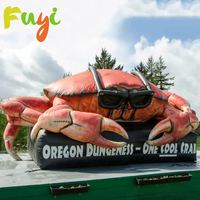 Modèle gonflable géant personnalisé Fuyi de crabe des mers, crabe poilu pour la publicité et la promotion des restaurants