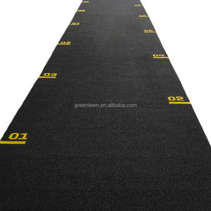 Gazon artificiel pour salle de sport HYROX sur mesure, 2 m de large, vert/noir/rouge, pour fitness et sports d'intérieur. - Product Image 5
