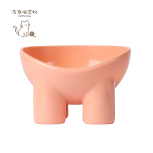 <strong>Rounded</strong> Macaron-Colored Anti-Spill Durable Eco-Friendly Solid Pattern Pet <strong>Bowl</strong> for Cats &amp; <strong>Dogs</strong> Polypropylene Material Wholesale - Product Image 3