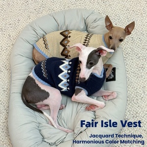 Vêtements de luxe pour chiens de style britannique-Pull d'hiver tricoté pour bouledogue français, nounours, <span class=keywords><strong>schnauzer</strong></span> et petits chiens à la mode - Product Image 3