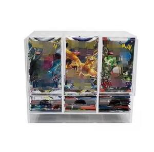 Индивидуальная прозрачная акриловая 3 слота TCG торговая упаковка бустерная упаковка диспенсер для торговой карты TCG упаковка спортивной карты - Product Image 1