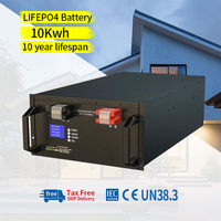 Rak Server terbaik 15kWh 51.2V 300AH 100AH Lifepo4 baterai Lithium Ion daya matahari 48V 200ah paket baterai penyimpanan energi rumah