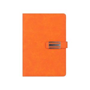 Libreta de Negocios Personalizada con Logotipo, A5, de Cuero PU, con Cierre Magnético, Placa Metálica, Diario de Reuniones, con Marcapáginas de Cinta, Regalo Corporativo - Product Image 4