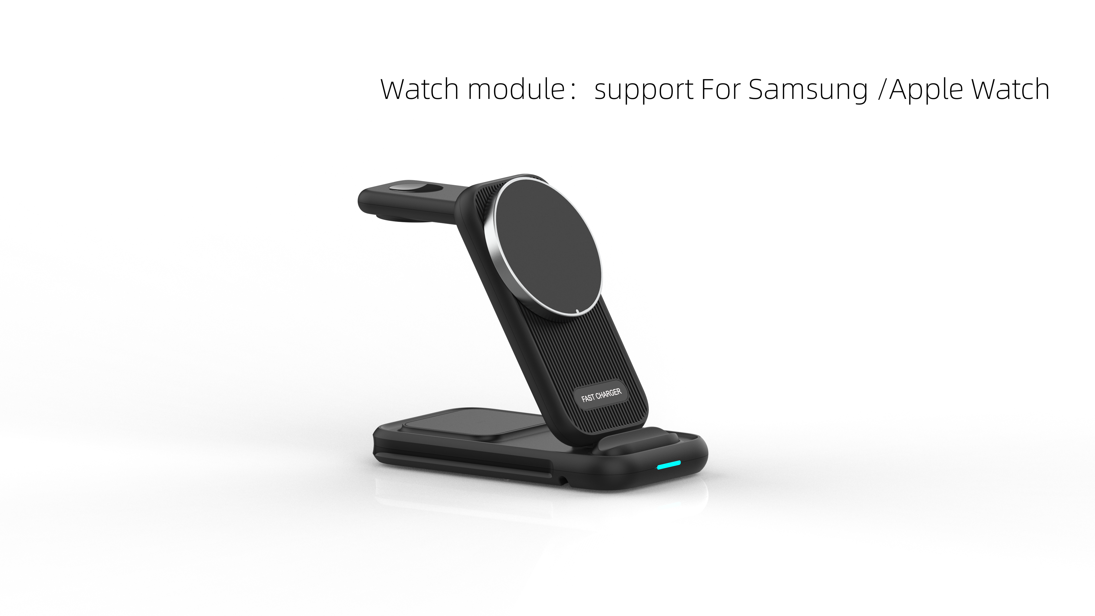 Negro-Inalámbrico-Para Aple/Samsung Watch