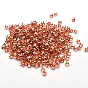 Tachuelas de Latón y Cobre de 2-10 mm, Remaches de Metal, Clavos Redondos con <span class=keywords><strong>Cabeza</strong></span> de Cúpula y Cuatro Puntas para Bolsos, Cinturones de Cuero - Product Image 4