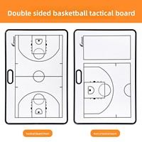Tableau tactique d'entraîneur de basketball avec poignée, portable et effaçable à sec, pour l'analyse des matchs de basketball