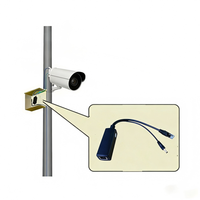 Répartiteur de câble PoE actif HANZ 48V vers 5V Gigabit Ethernet, norme IEEE802.3 Af/At, application LAN, caméra IP