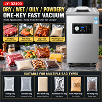 Nouvelle machine de mise sous vide verticale sèche et humide en acier inoxydable avec écran tactile 900W, longueur de scellage 40cm et impression de date