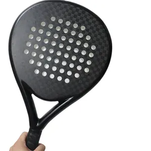 Nieuw Product 2022 Populaire Paddle Bal Rackets Outdoor Sport Hoge Kwaliteit Carbon Fiber Beach Tennis Paddle Racket