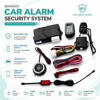 Nouveau système d'alarme antivol 12V pour véhicule avec télécommande, verrouillage centralisé, entrée sans clé, capteur de choc pour contrôle par application, portée 30-150m