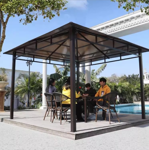 Gazebo <span class=keywords><strong>de</strong></span> Jardín para Exteriores, Pabellón <span class=keywords><strong>de</strong></span> Acero, Pérgola para Patio Trasero, Toldo para Patio <span class=keywords><strong>de</strong></span> Villa, Refugio con Techo Metálico para el Sol - Product Image 3