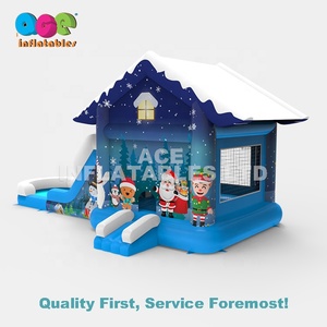 Comercial seco mojado <span class=keywords><strong>de</strong></span> Navidad inflable <span class=keywords><strong>castillo</strong></span> inflable con tobogán Casa <span class=keywords><strong>de</strong></span> rebote - Product Image 3