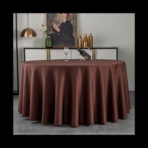 Round Waterproof Stain Resistant Washable Tablecloth Polyester for Dinning <b>Table</b>, <b>Buffet</b> Parties Event Decor - Product Image 6