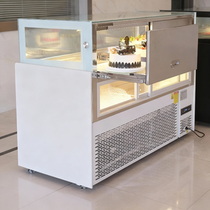 <span class=keywords><strong>Vitrine</strong></span> réfrigérée pour pâtisserie de supermarché, <span class=keywords><strong>vitrine</strong></span> réfrigérée pour gâteaux, réfrigérateur pour pâtisserie, <span class=keywords><strong>vitrine</strong></span> en verre, mini réfrigérateur pour gâteaux, prix de comptoir - Product Image 2