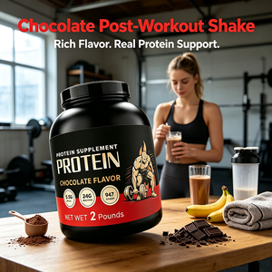 Proteína de Suero Aislada Sin Sabor, Concentrado 80% en Polvo, Sabor Chocolate con Suplementos de Creatina, 29 Porciones para Entrenamientos en el Gimnasio - Product Image 5