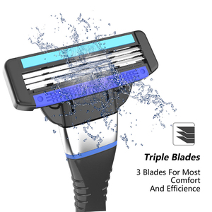أفضل شفرة حلاقة ثلاثية ، شفرة حلاقة معدنية ، ماكينة حلاقة محورية برأس - Product Image 4