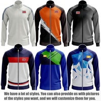 Survêtements Blank Stitch Sport Vêtements Surdimensionné Tech Unisexe Détendu Femmes Rouge Vêtements Articles Double up Polyester Zip Survêtement