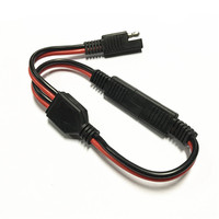 Vente en gros de câble adaptateur répartiteur SAE Y haute puissance 2 broches SAE 2 en 1 DC Power Automotive Extension Wire for Solar Panel Charging