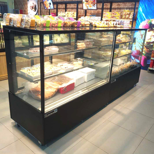 Réfrigérateur commercial d'affichage de gâteau à refroidissement par air à température unique avec éclairage LED et portes coulissantes en verre pour pâtisseries - Product Image 3