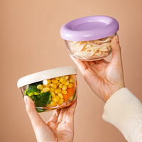 ANYA Nouveaux Contenants Alimentaires Empilables en Gros pour Cuisine, Bocaux Scellés Transparents, Boîtes de Rangement pour Aliments Secs avec Couvercle