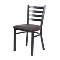 Meubles Vente en Gros Design Moderne Échelle en Métal Dossier Chaise de Restaurant Stock