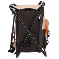 Sac à dos isotherme pour pique-nique 4 personnes, avec support tubulaire pliable, poche avant, compartiment isotherme, conception anti-fuite, bretelles rembourrées