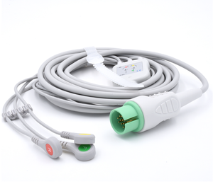 Cable de ECG de 5 Derivaciones Spacelabs con Conector Snap AHA 90367 Ultraview 90369 Ultraview 90496 Ultraview - Product Image 4